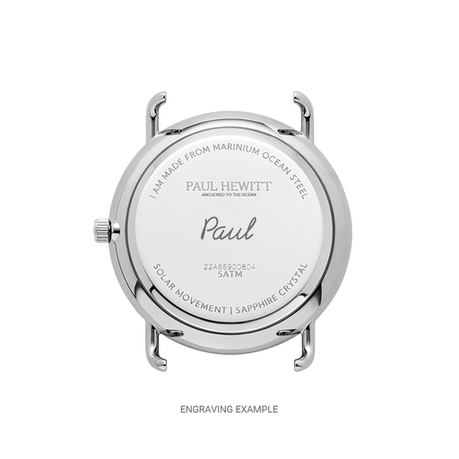 Paul Hewitt Sailor 39 mm Uhr Silber Weiß Neueste Stile