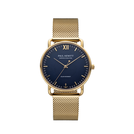 Paul Hewitt Sailor 39 mm Uhr Gold Blau Letzte 2 Tage