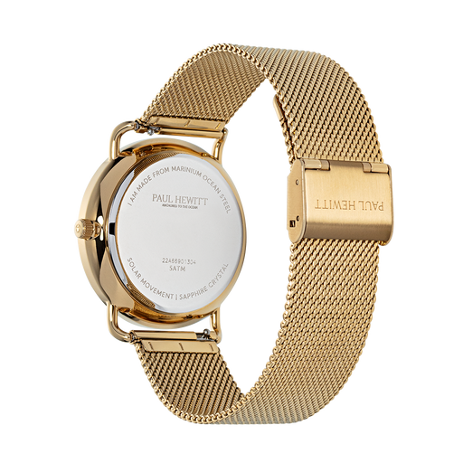 Paul Hewitt Sailor 39 mm Uhr Gold Blau Letzte 2 Tage