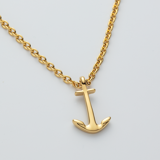 Paul Hewitt Men's Anchor Halskette Gold Letzter Tag