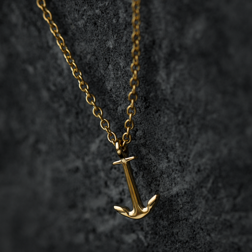 Paul Hewitt Men's Anchor Halskette Gold Letzter Tag