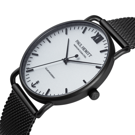 Paul Hewitt Sailor 39 mm Uhr Schwarz Weiß Zeitbegrenzte Promotion