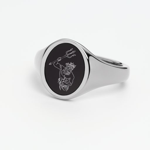 Paul Hewitt Men's Poseidon Ring Silber Super Rabatt
