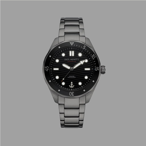 Paul Hewitt Ocean Diver Uhr Silber Schwarz 50% Rabatt mit kostenlosem Versand