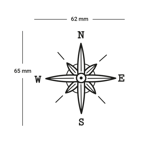 Paul Hewitt Men's Compass 1 Tattoo Kostenloser Versand international