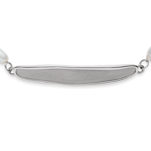 Paul Hewitt Engravable Plate Pearl Armkette Silber Valentinstagsangebot