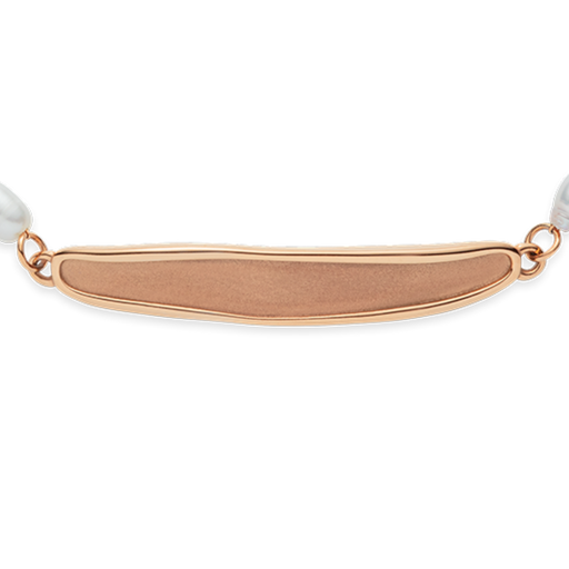 Paul Hewitt Engravable Plate Pearl Armkette Roségold Jubiläumsangebot