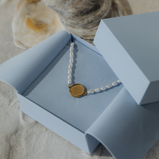Paul Hewitt Engravable Coin Pearl Armkette Gold Online Outlet
