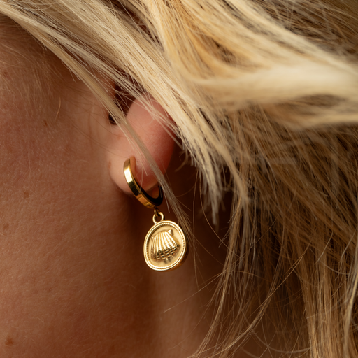 Paul Hewitt Scallop Coin Ohrring Gold Bestseller