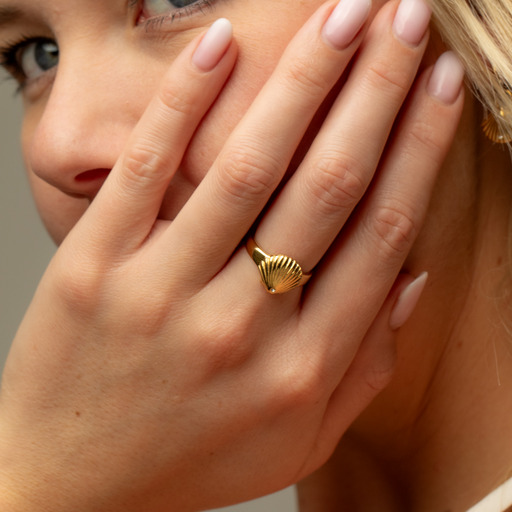 Paul Hewitt Scallop Ring Gold Kauf eins, bekomm eins gratis