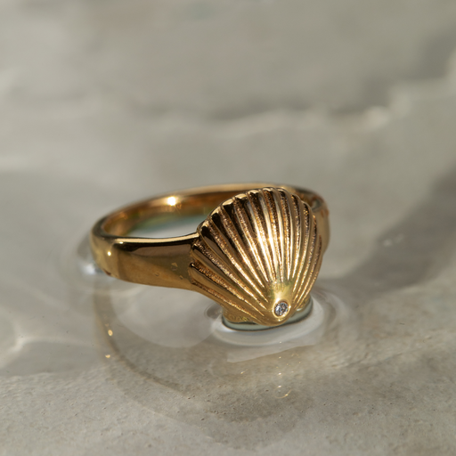 Paul Hewitt Scallop Ring Gold Kauf eins, bekomm eins gratis