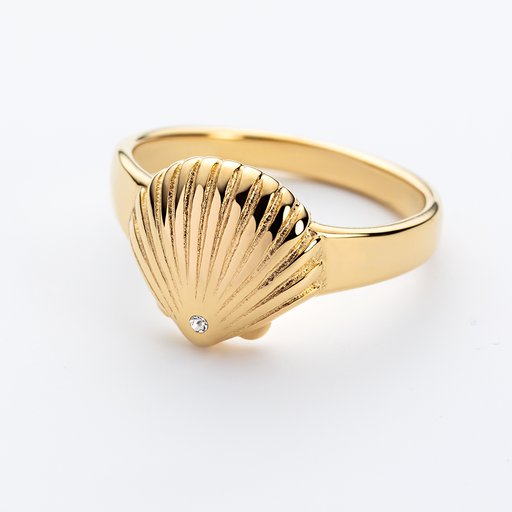 Paul Hewitt Scallop Ring Gold Kauf eins, bekomm eins gratis