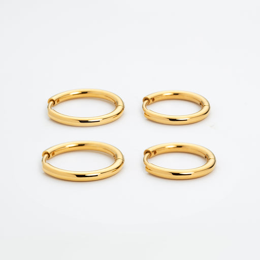 Paul Hewitt Treasures of the Sea Hoops Ohrring Gold Super Sparpreis