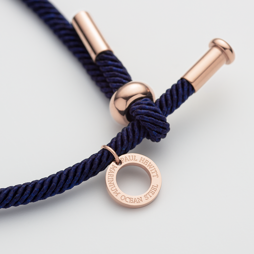 Paul Hewitt Vitamin Sea Armband Roségold Marinebelau Fabrikladen