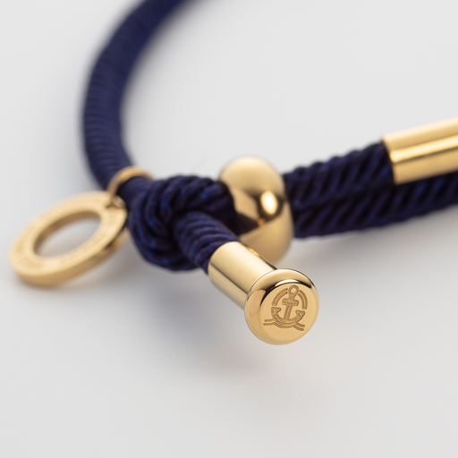 Paul Hewitt Vitamin Sea Gravur Armband Gold Marineblau Schlussverkauf