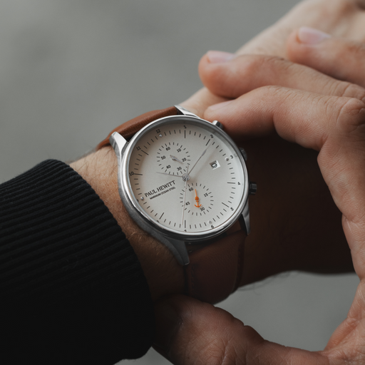 Paul Hewitt Chrono Quartz Leder brown Bis zu 50% Rabatt