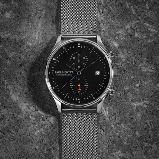 Paul Hewitt Chrono Quartz Mesh silver Nur für heute