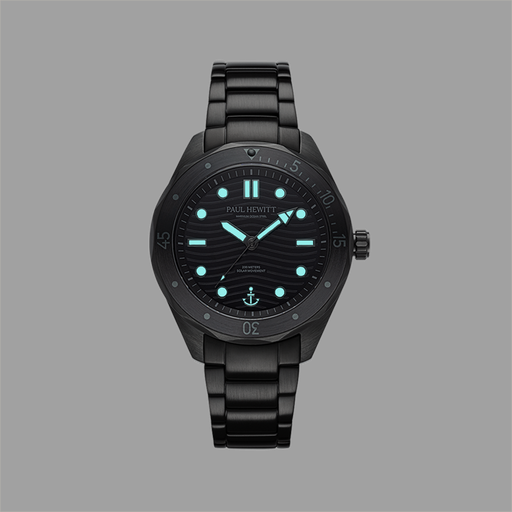 Paul Hewitt Ocean Diver Uhr Schwarz 50% Rabatt für begrenzte Zeit