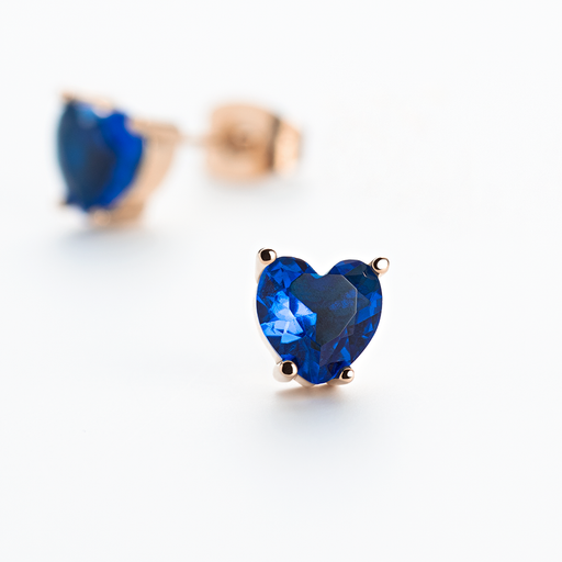 Paul Hewitt Blue Heart Ohrring Roségold Verkauf