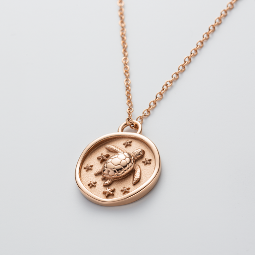 Paul Hewitt Turtle Coin Halskette Roségold Begrenztes Angebot