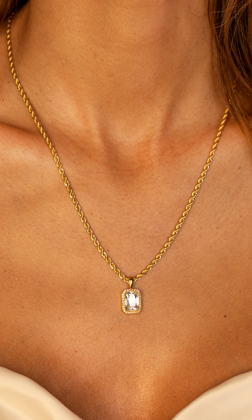 Paul Valentine Pavé Emerald Necklace Wochenangebot