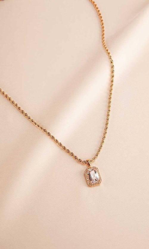 Paul Valentine Pavé Emerald Necklace Wochenangebot
