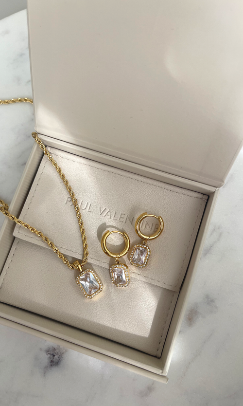 Paul Valentine Pavé Emerald Necklace Wochenangebot