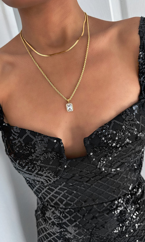 Paul Valentine Brilliant Sleek Necklace Kostenlose Rückgabe