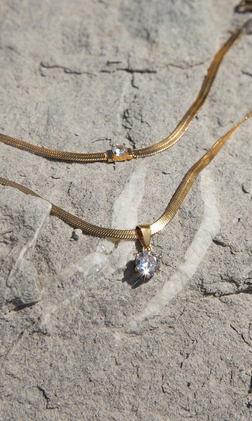 Paul Valentine Brilliant Sleek Necklace Kostenlose Rückgabe