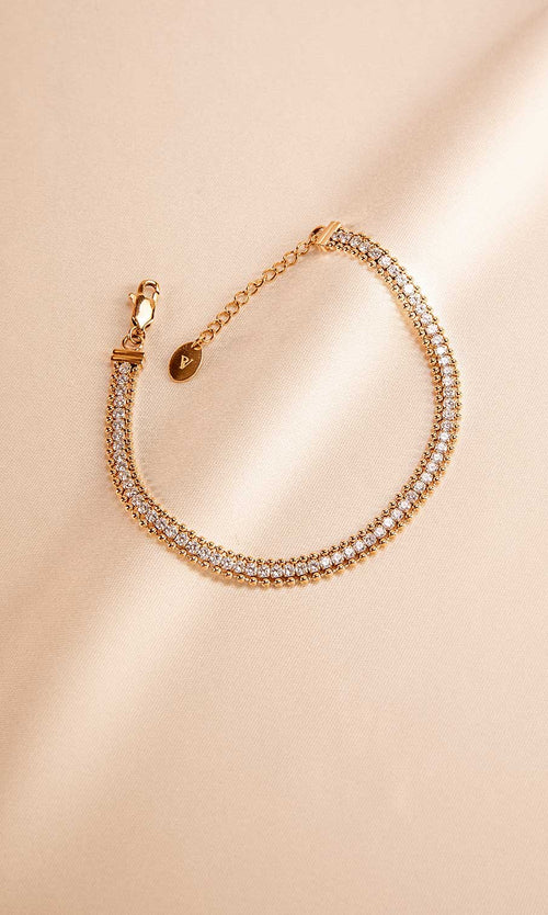 Paul Valentine Sparkling Tennis Bracelet Zeitbegrenzte Promotion