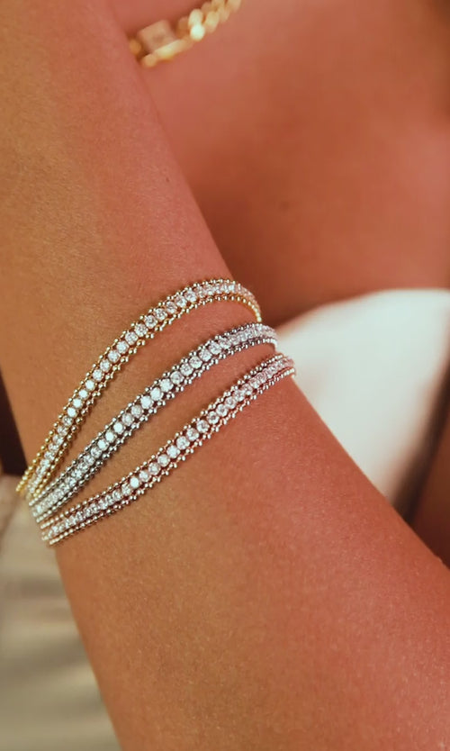 Paul Valentine Sparkling Tennis Bracelet Zeitbegrenzte Promotion