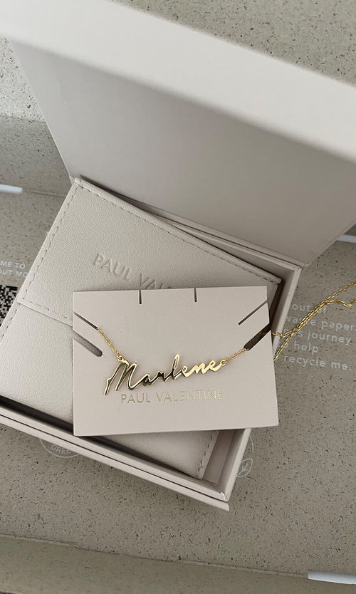 Paul Valentine Namenskette Italics Online Shopping