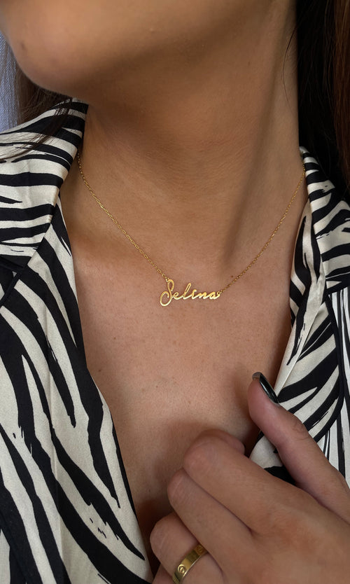 Paul Valentine Namenskette Italics Online Shopping