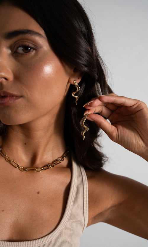 Paul Valentine Wave Rush Earrings Flash Sale