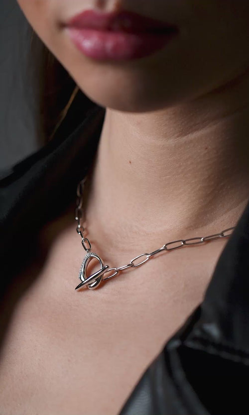 Paul Valentine Crystal Galaxy Necklace Vierteljährliche Förderung