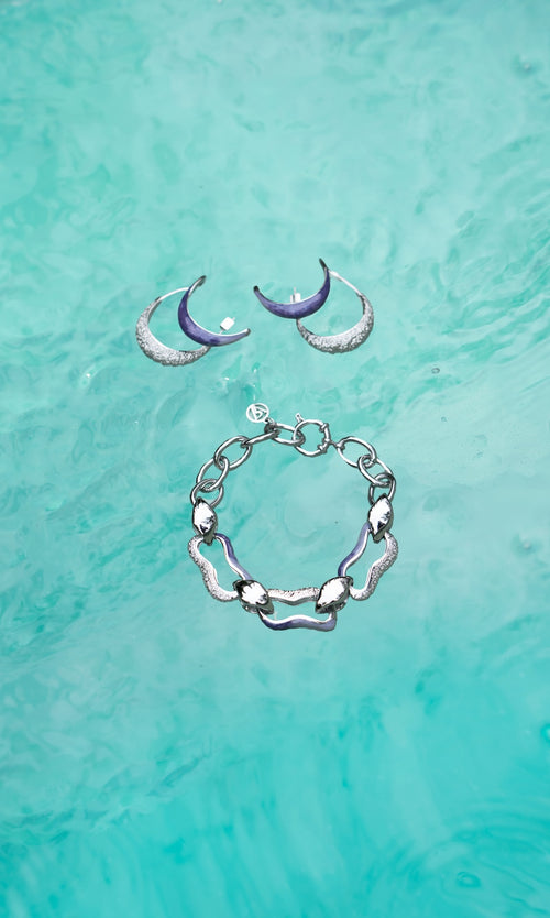 Paul Valentine Underwater Necklace & Hoops Set Kostenloser Versand international
