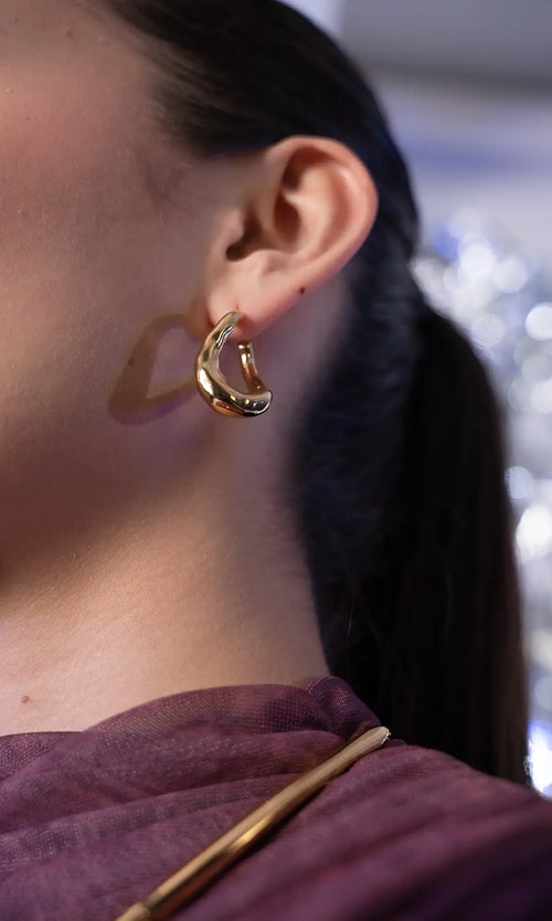 Paul Valentine Molten Twisted Hoops Fabrikladen