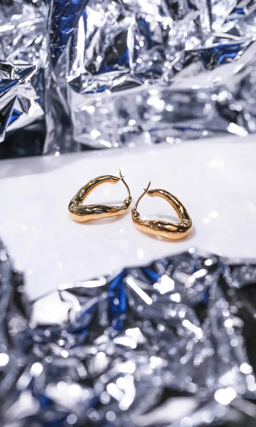 Paul Valentine Molten Twisted Hoops Fabrikladen