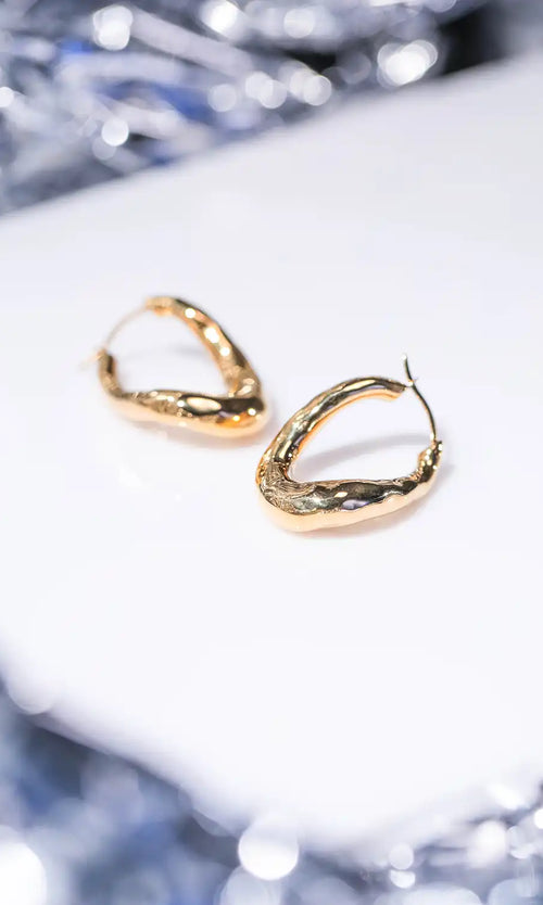 Paul Valentine Molten Twisted Hoops Fabrikladen