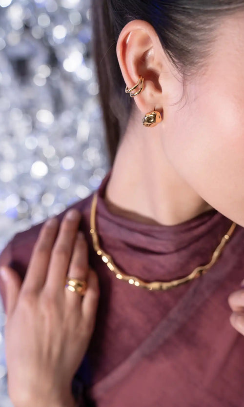 Paul Valentine Molten Ear Cuff Im Verkauf
