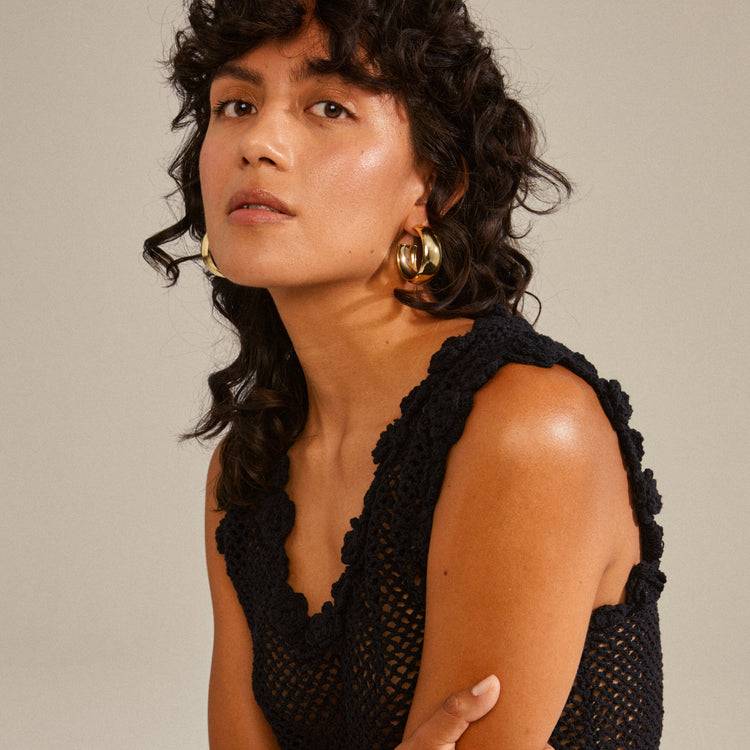 Pilgrim NAIA recycelte mega-chunky Hoops vergoldet Outlet