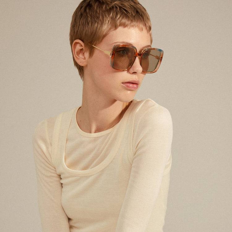 Pilgrim ALIET Sonnenbrille Mehrfarbig/Gold Neueste Mode
