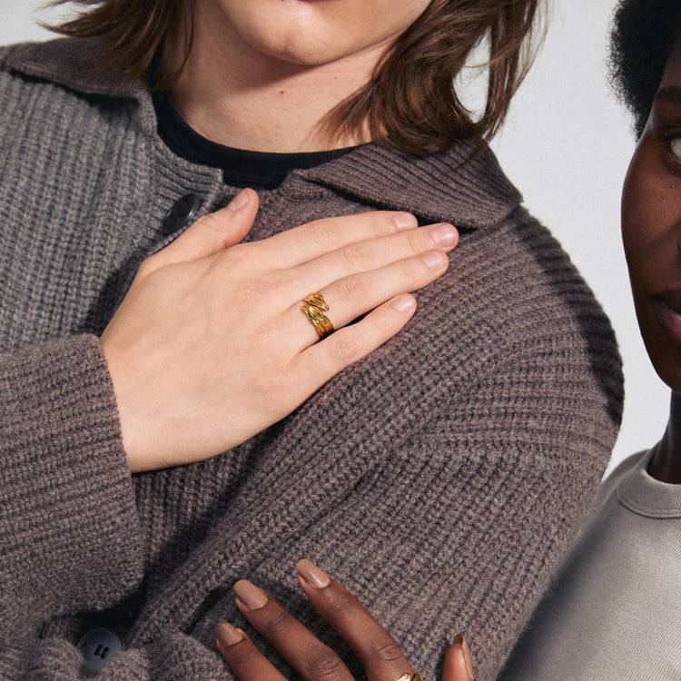 Pilgrim ELISSA recycelter Ring vergoldet Super Sparpreis