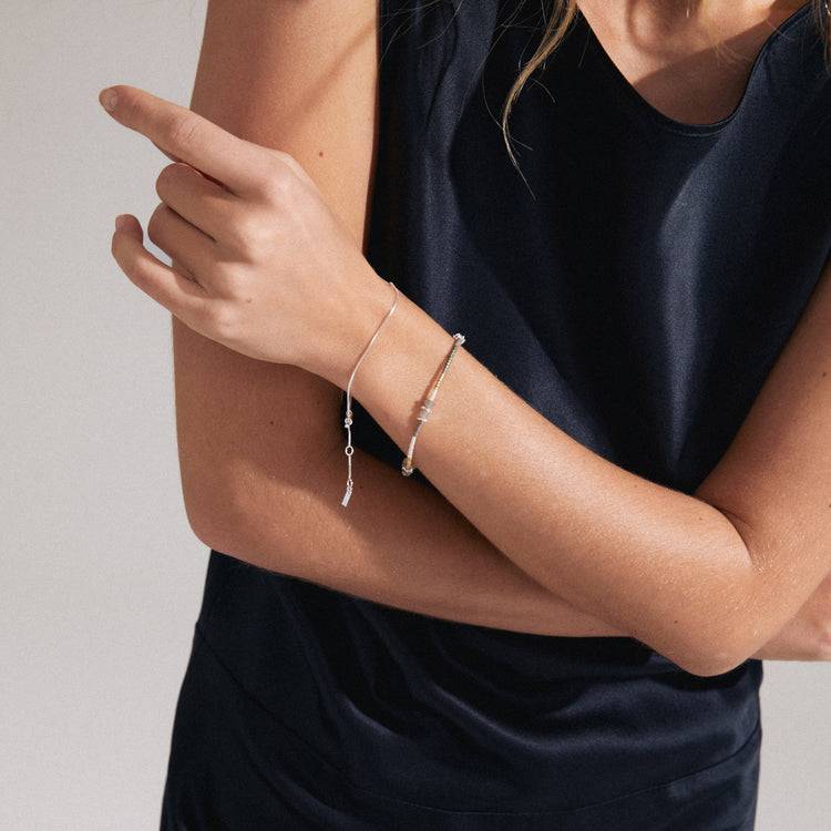 Pilgrim PIXIE Geschenkset, Armband 2-in-1-Set, versilbert Bis zu 65% Rabatt