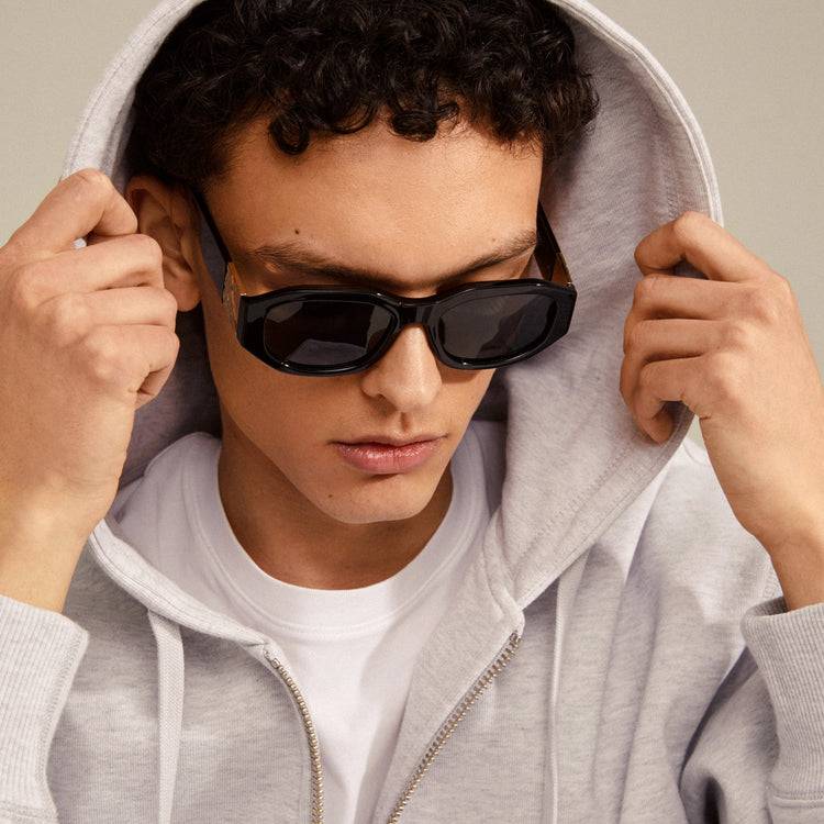 Pilgrim ZAYN Recycelte Sonnenbrille Schwarz/Gold Fabrikverkauf