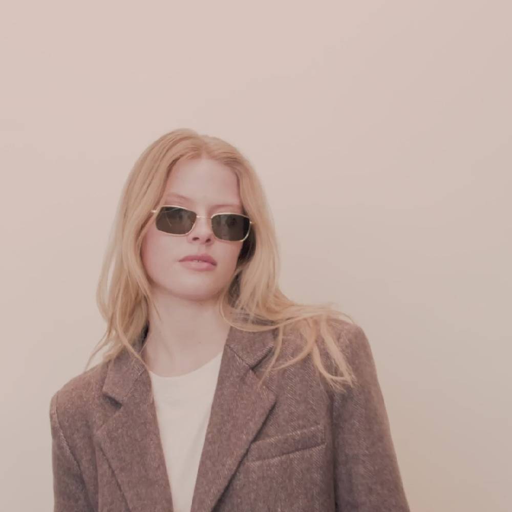 Pilgrim YEIDER Sonnenbrille Grün/Gold Kostenloser Versand