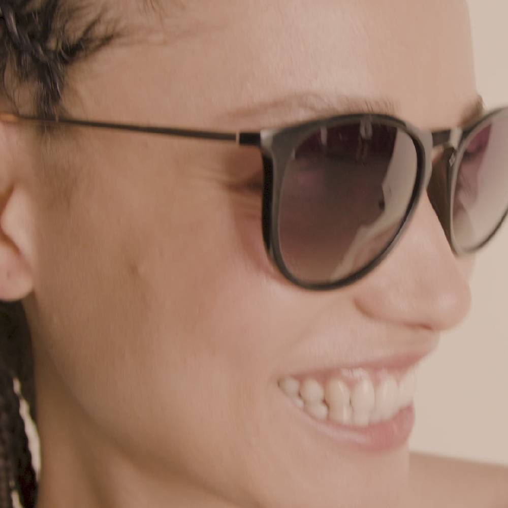 Pilgrim VANILLE Sonnenbrille Schwarz/Gold Limitierter Zeitrabatt