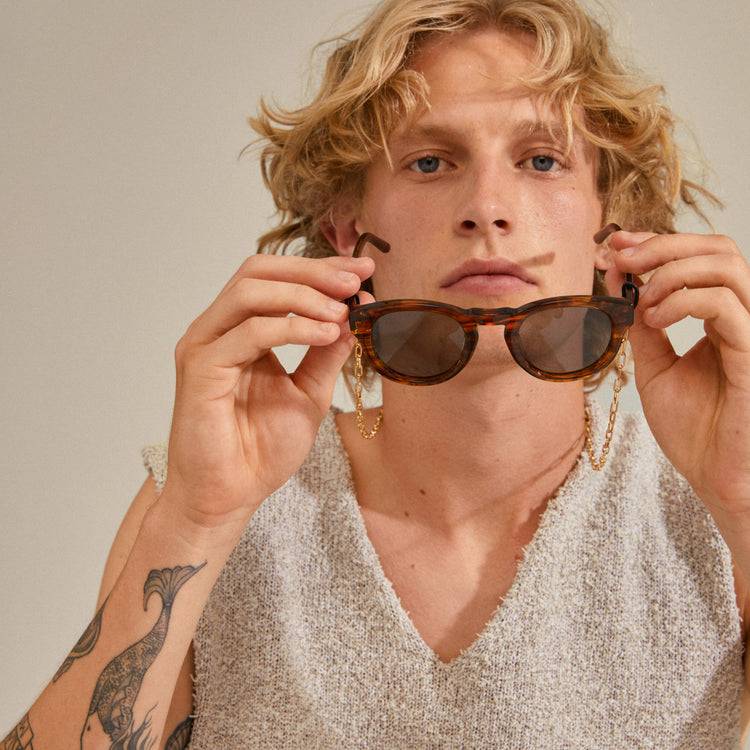 Pilgrim PAOLA recycelte Sonnenbrillenkette, vergoldete Fabrik Onlineshop