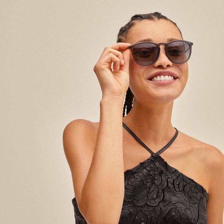 Pilgrim VANILLE Sonnenbrille Grau/Gold Rabatt