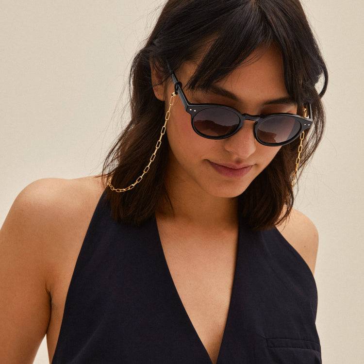 Pilgrim KYRIE Sonnenbrille Schwarz/Gold Günstig kaufen